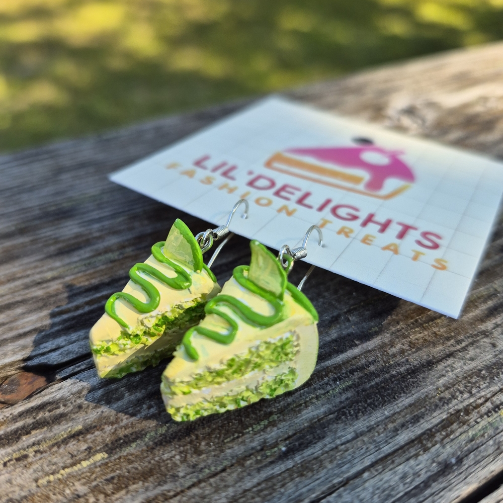 Keylime Cake Slice Earrings